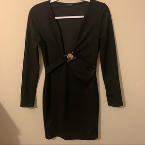 Fashion Nova Long Sleeve Cut Out Mini Dress - US M